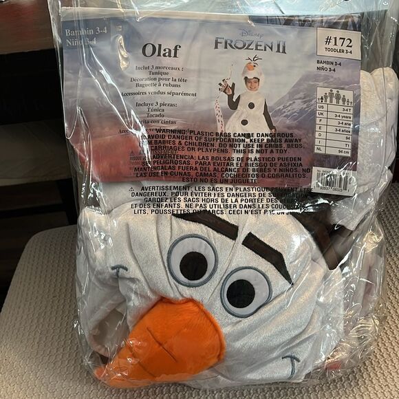 Disney Frozen II Olaf Toddler Costume - White and Black - Picture 5 of 5